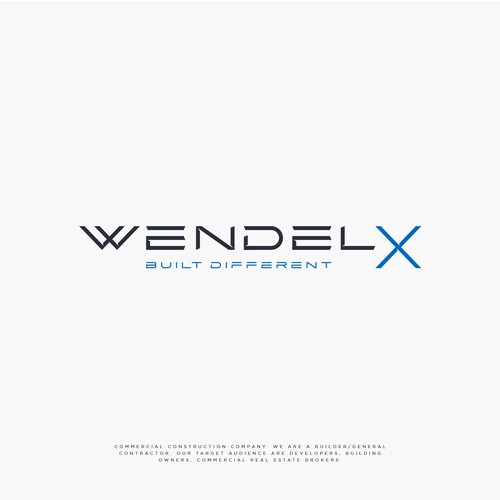 Luxury Logo Design for Wendel X — A Premium Construction Brand Built Different Design by NouNouArt