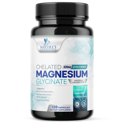 Natural Magnesium Glycinate Design needed for Nature's Nutrition Design by Encephalon™