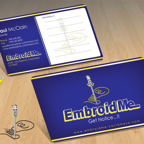 New stationery wanted for EmbroidMe  Ontwerp door just_Spike™