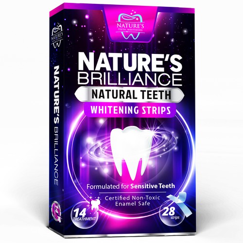 Natural Design Needed for Nature's Brilliance Whitening Strips Design by agooshe