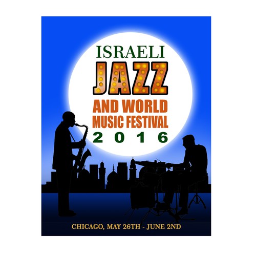 Israeli Jazz and World Music Festival Design by oedin_sarunai