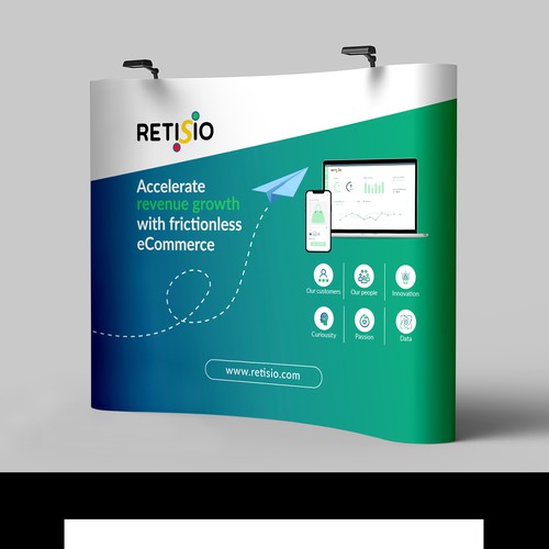 Design a fantastic tradeshow booth for enterprise SaaS company / eCommerce platform Design by dezignedge*