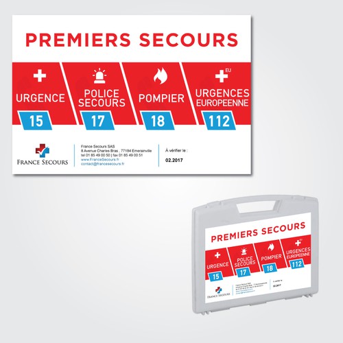Etiquette pour le premiers secours Design by archandart