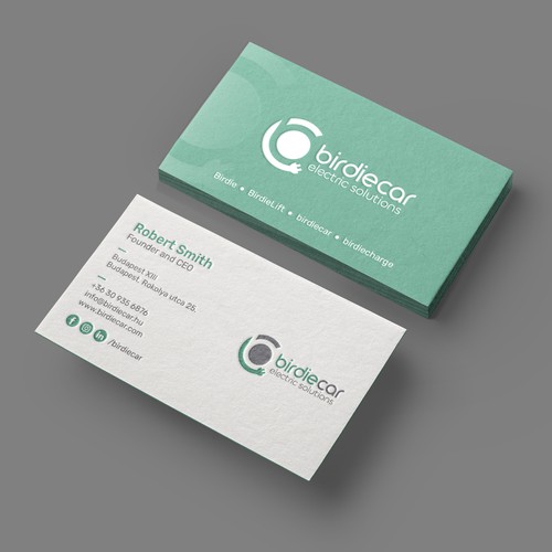 business card for company called birdie Design by muaz™