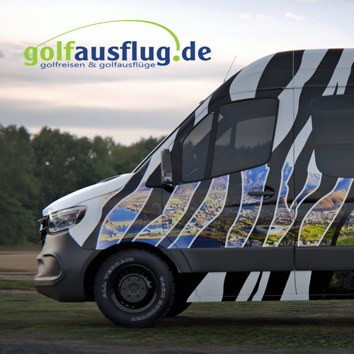 Mini Bus wraping for touristik Mercedes Sprinter Design by adelea