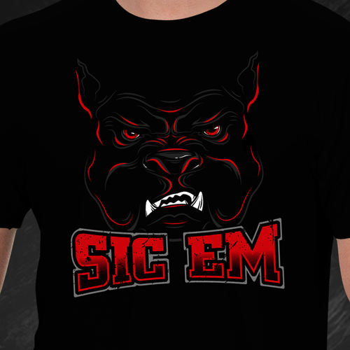 RABID DAWGS - SIC EM T-shirt Design by ies