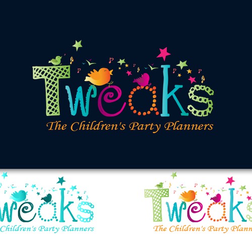 logo for Tweaks - The Children's Party Planners Design by Wessam_e