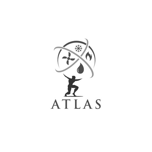 create a eye grabbing image of the titan Atlas Design by Muchsin41