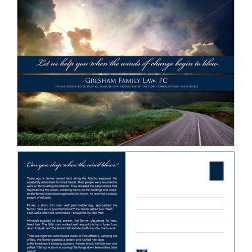 Design di Gresham Family Law, PC needs a new postcard or flyer di Strudel