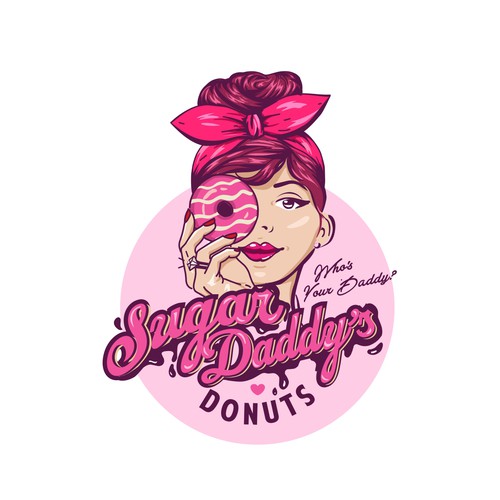 SUGAR DADDY DONUTS LOGO CONTEST Design by nindadian