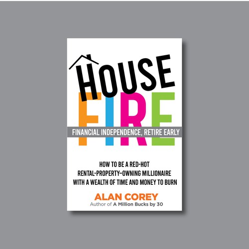 Eye-catching BOOK COVER with REAL ESTATE and EARLY RETIREMENT focus Design by Desry