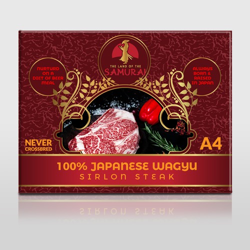 100% JAPANESE WAGYU STEAK Design by Nirmana92