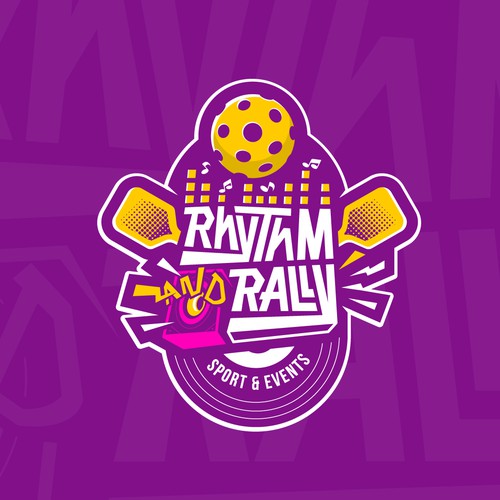 Music Meets Pickleball! Cool, musical logo for sports facility Design by Yeison Higuera