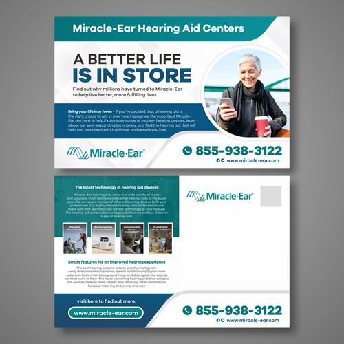 Need a powerful in-home flyer/mailer to attract hearing aid buyers Design by Dzhafir