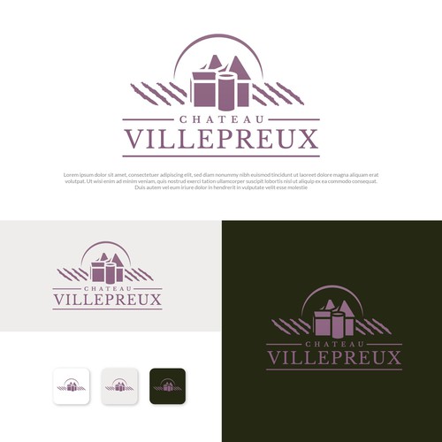 Danielle CurtisさんのModern new logo for French chateau and vineyardデザイン