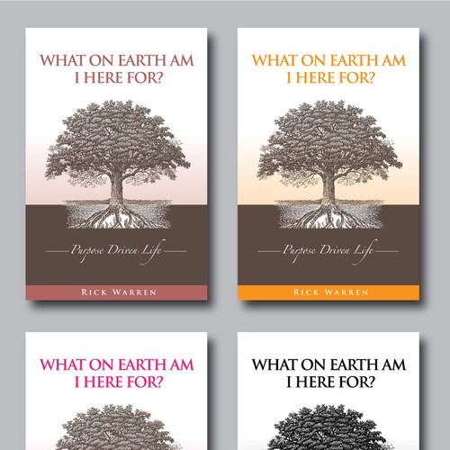 Book cover redesign for "What on Earth Am I Here For? The Purpose Driven Life" by Rick Warren Design by evolet