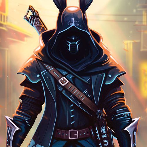 Assassin Rabbit Graphic Design by Asra.