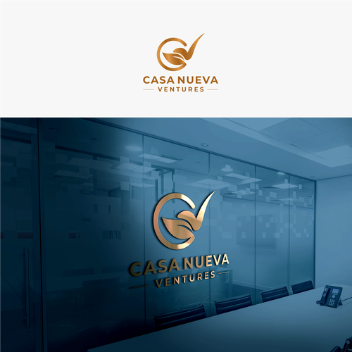 Real estate investing logo symbolizing growth Design by Agunk.desain