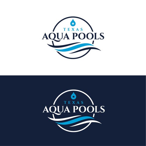 Elegant Design for Pool Construction Company-no Texas symbol in logo Design by Creator Hub