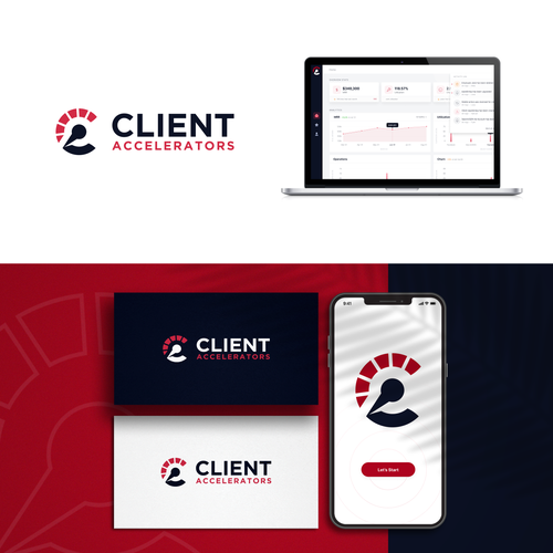 App & Website Logo Client Accelerators Design by Rigline®