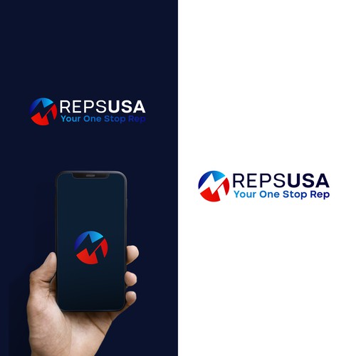 Diseño de Rep's USA Logo de Nana445