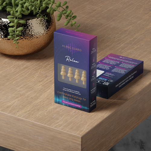 Premium In-Ear Hearing Protection Packaging Design for German and Europe Market Design by Farooqk.