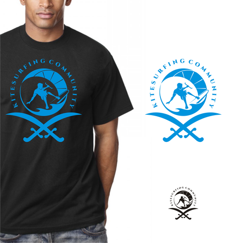 Kitesurfing logo riffing on the KSA emblem Design by J4$on