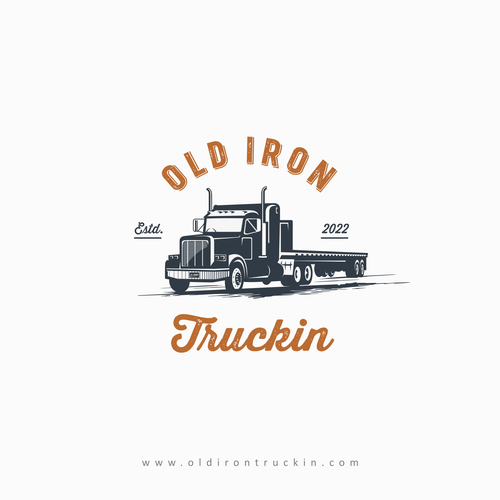 Vintage old school trucking Restoration and apparel brand Design by Kristanna