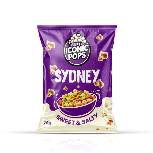 Modern Snack Packaging Design | Iconic Pops - Sydney Edition