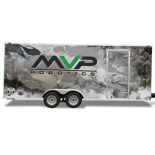 DESIGN A TRAILER WRAP FOR MILITARY ROBOTS - MVP ROBOTICS Design by dnite