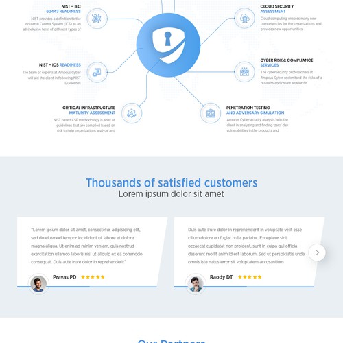 Landing page design contest entry by GKM Design