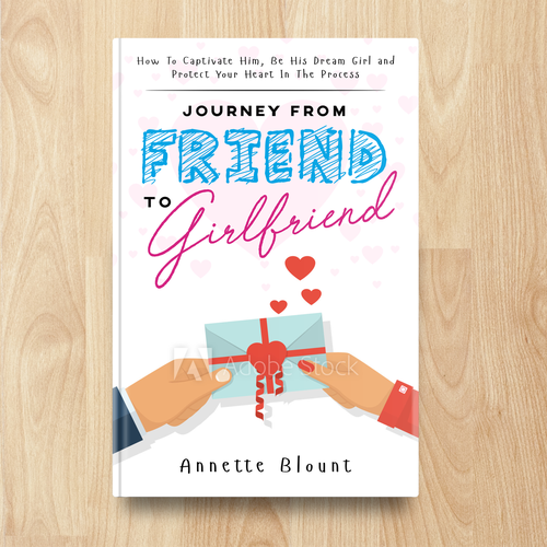 Design a book cover that is fun and playful to help single women experience love beyond friendship Design by FRD_design!