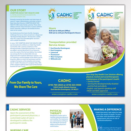 Help Compton Adult Day Health Care with a new brochure design Design by Arttero