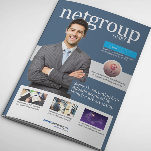 Design Magazin Cover for company internal Newsblog por Studio98NL