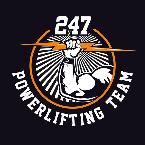 Best Powerlifting team on the coast Logo design contest