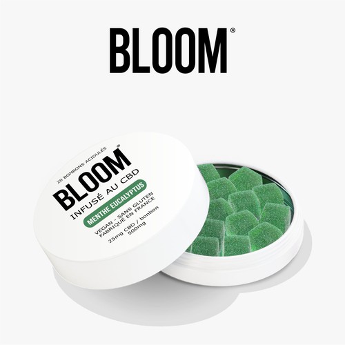 BLOOM CBD Gummies need his new packaging Design by JasmoroGraphic