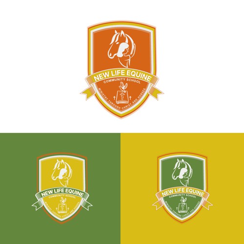 Equine Ministry School Logo Diseño de The Design Duck