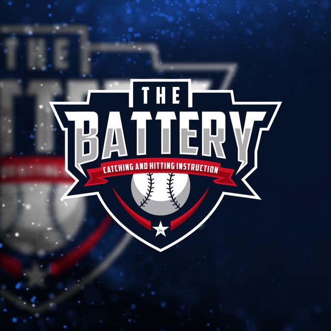 The Battery Logo for Baseball Hitting & Catching Instruction Logo