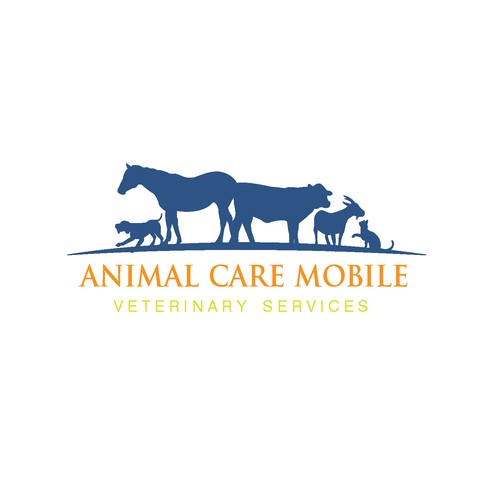 Mobile Veterinary Service Logo (variety of species) Design by pavkegalaksija