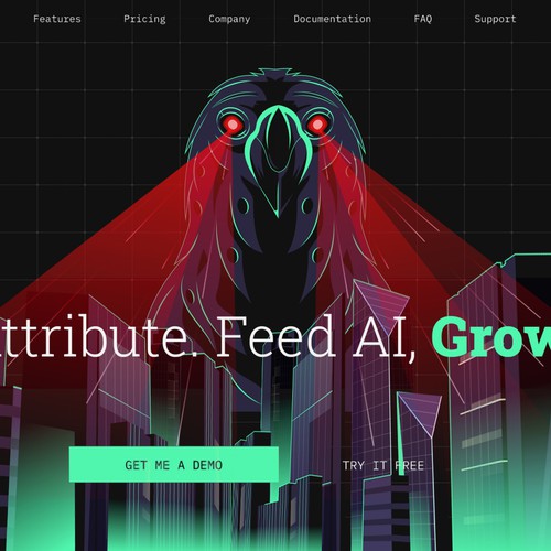 Designs | Mecha Raven GIANT Crazy Website Illustration (+Winner Gets ...