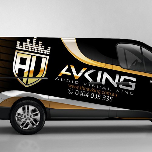 Audio visual / Electrical company - Van needs some COLOUR! Design by AlexCZeh