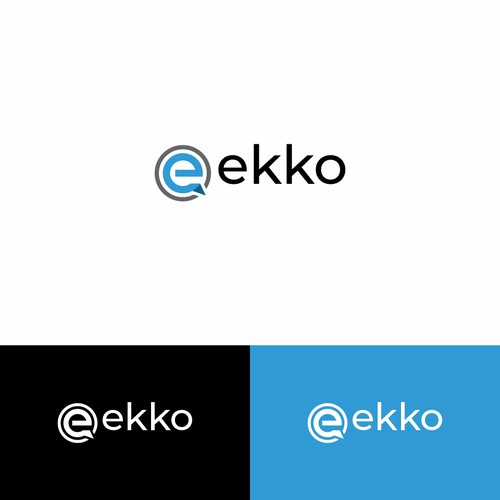 SIMPLE LOGO - ekko Letters then dm after Design by ElVano.id✔