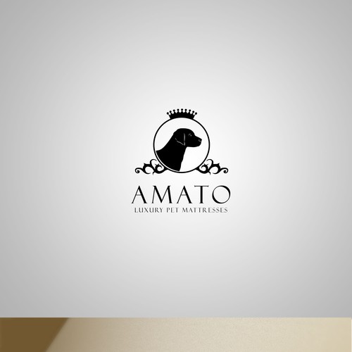 AMATO modern/luxury dog bed logo Design by ZS.99