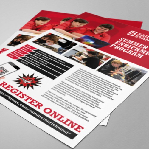 Brilliant Design of Flyer for Summer Enrichment Program Design by Monki D Loy