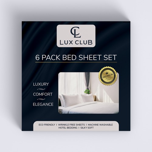 Design In-Store Packaging for Bed Sheets Design by Radmilica