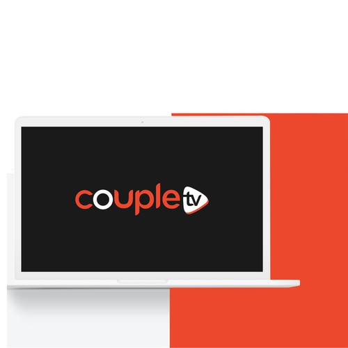 Couple.tv - Dating game show logo. Fun and entertaining. Réalisé par Livorno