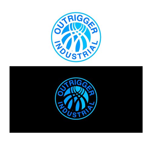 Rugged logo for a new industrial real estate development company called OUTRIGGER. Design by oceandesign