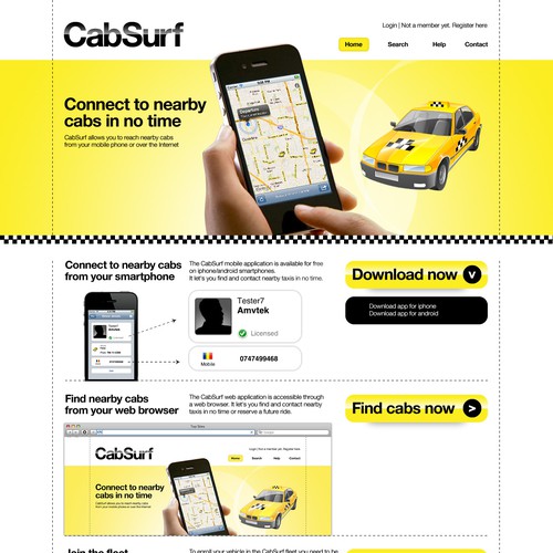 Design di Online Taxi reservation service needs outstanding design di elasticplastic