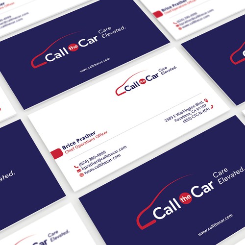business card for Call the Car Design by expirium