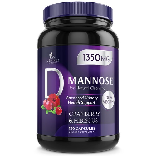 Colorful D-Mannose Design Needed for Nature's Nutrition Design réalisé par Wfemme